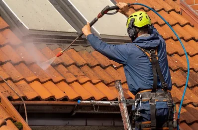 Démoussage et hydrofuge de toiture à Brethel
